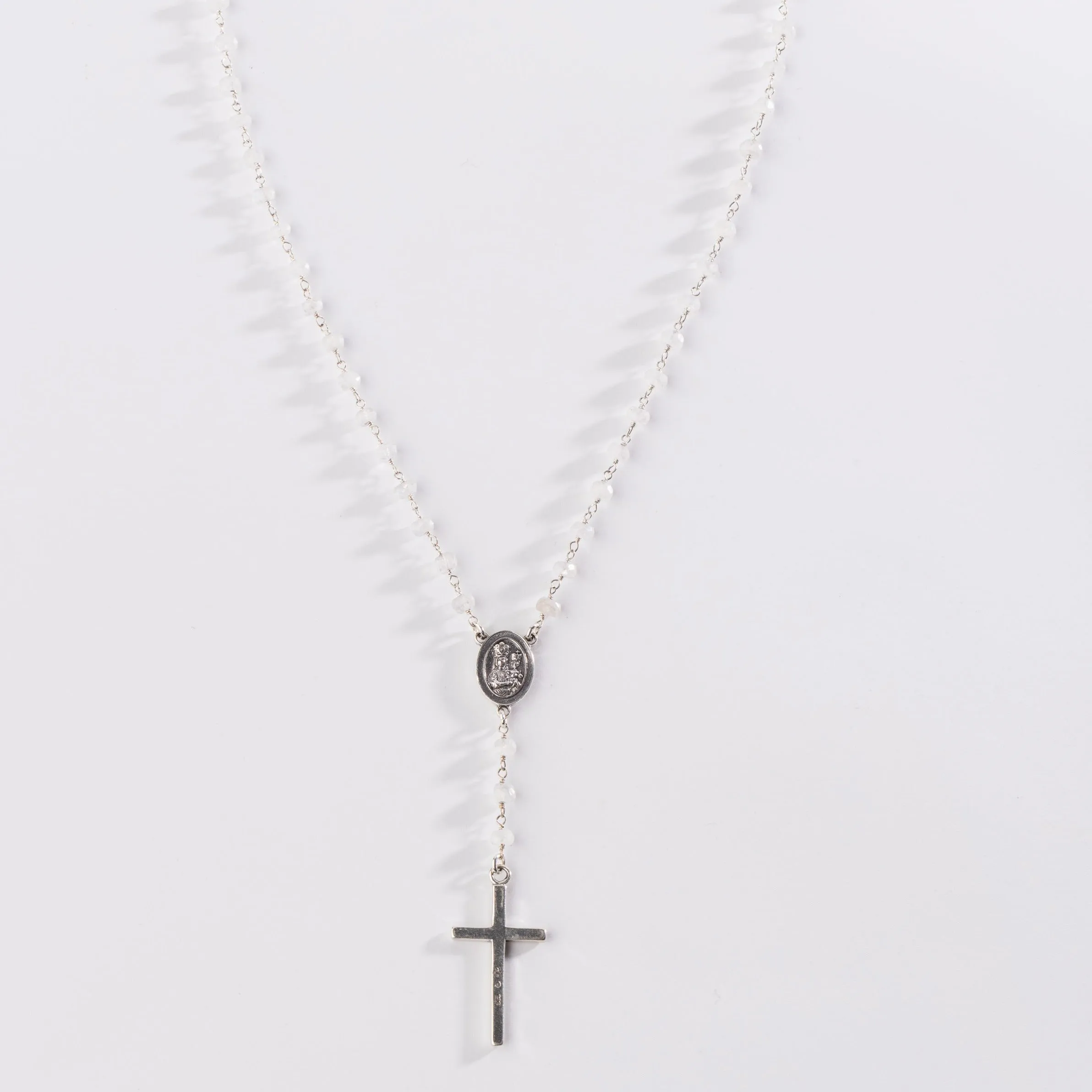 Our Lady of Prompt Succor New Orleans Gemstone Rosary Signature Necklace