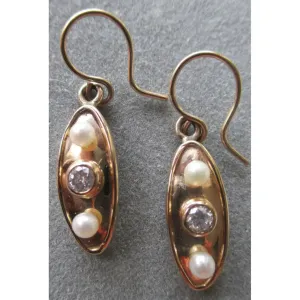 Oval Earrings ER57YG by Richelle Leigh