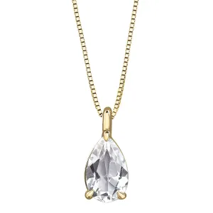 Pear Solitaire Pendant