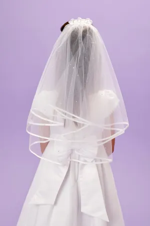 Peridot Olivia veil white
