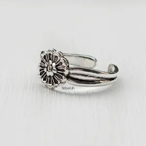 Phool Silver Toe Ring