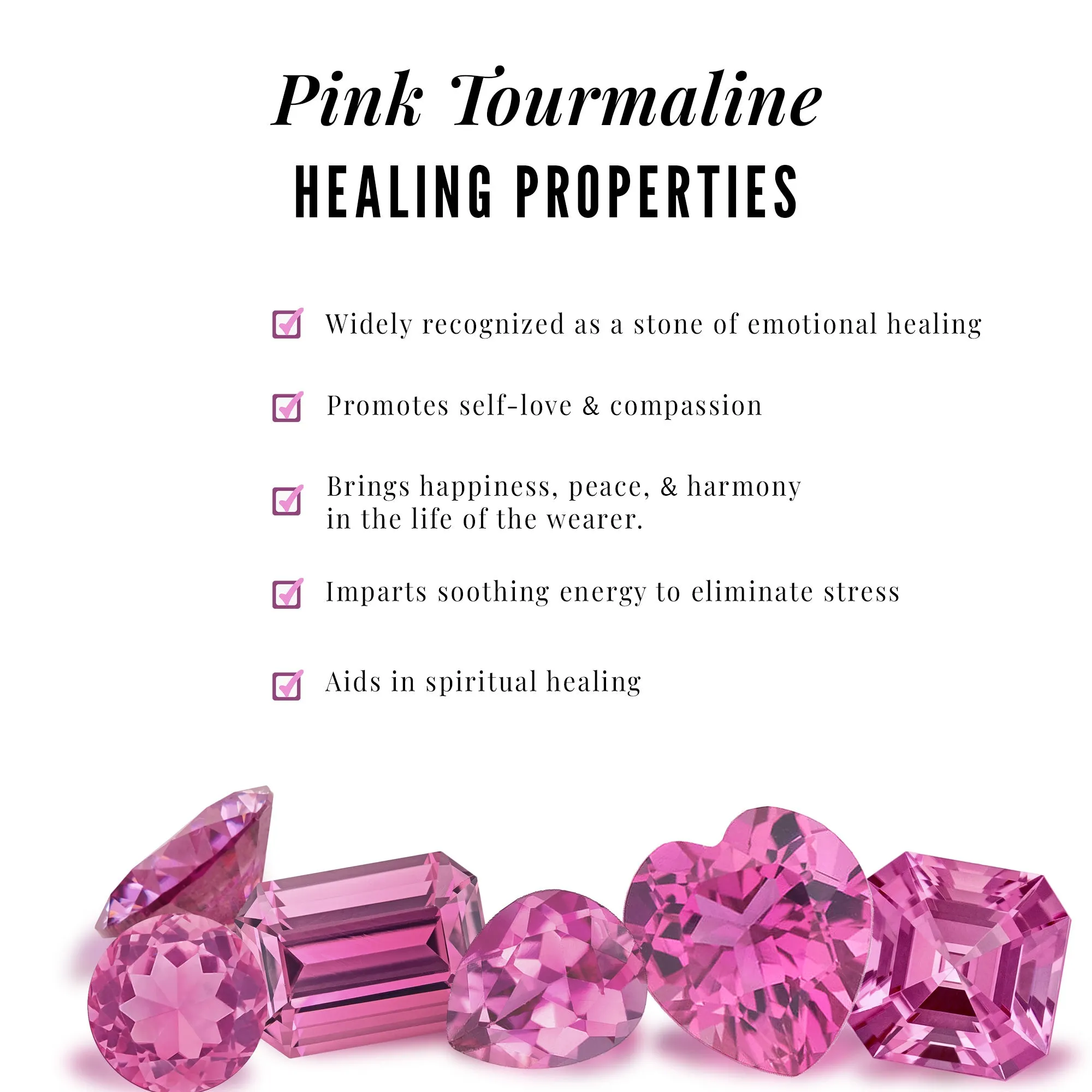 Pink Tourmaline Solitaire Bypass Ring with Diamond