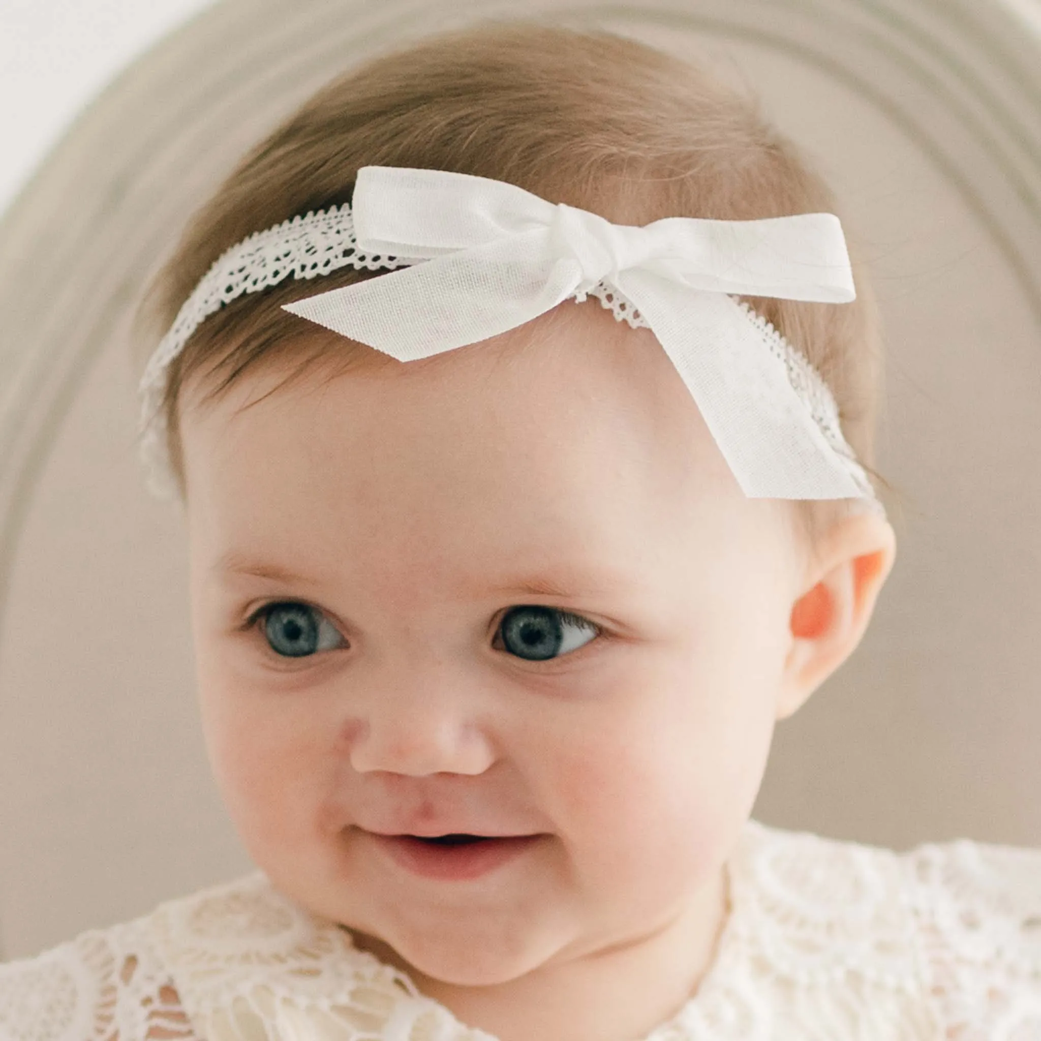 Poppy Christening Headband