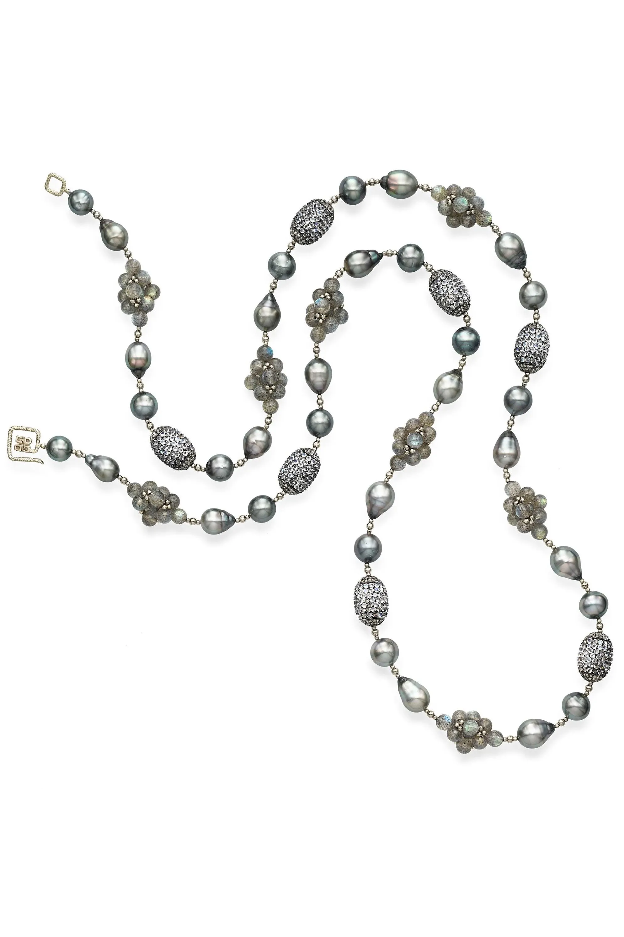 Prismatic Doubling Chain Necklace