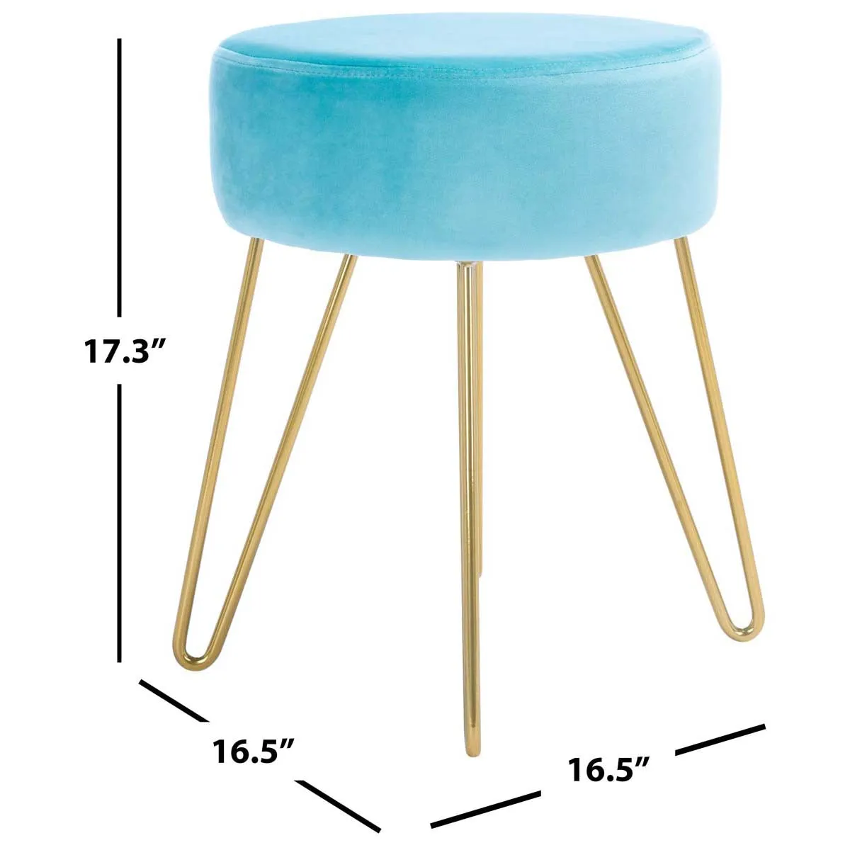 Safavieh Abrea Round Ottoman , OTT7500