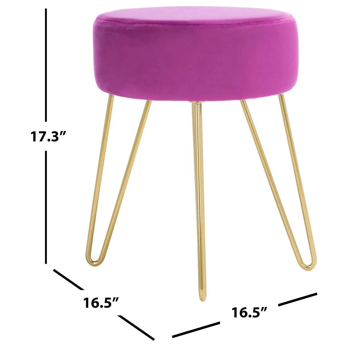 Safavieh Abrea Round Ottoman , OTT7500