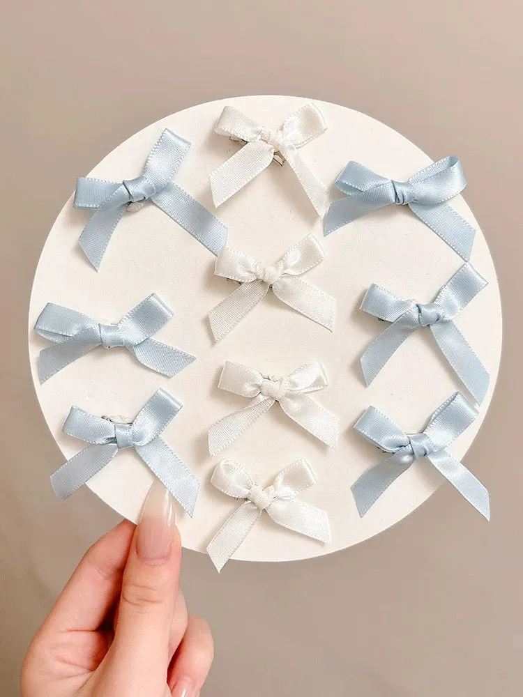 [Set with 10] Baby Blue Ribbon Hairpin