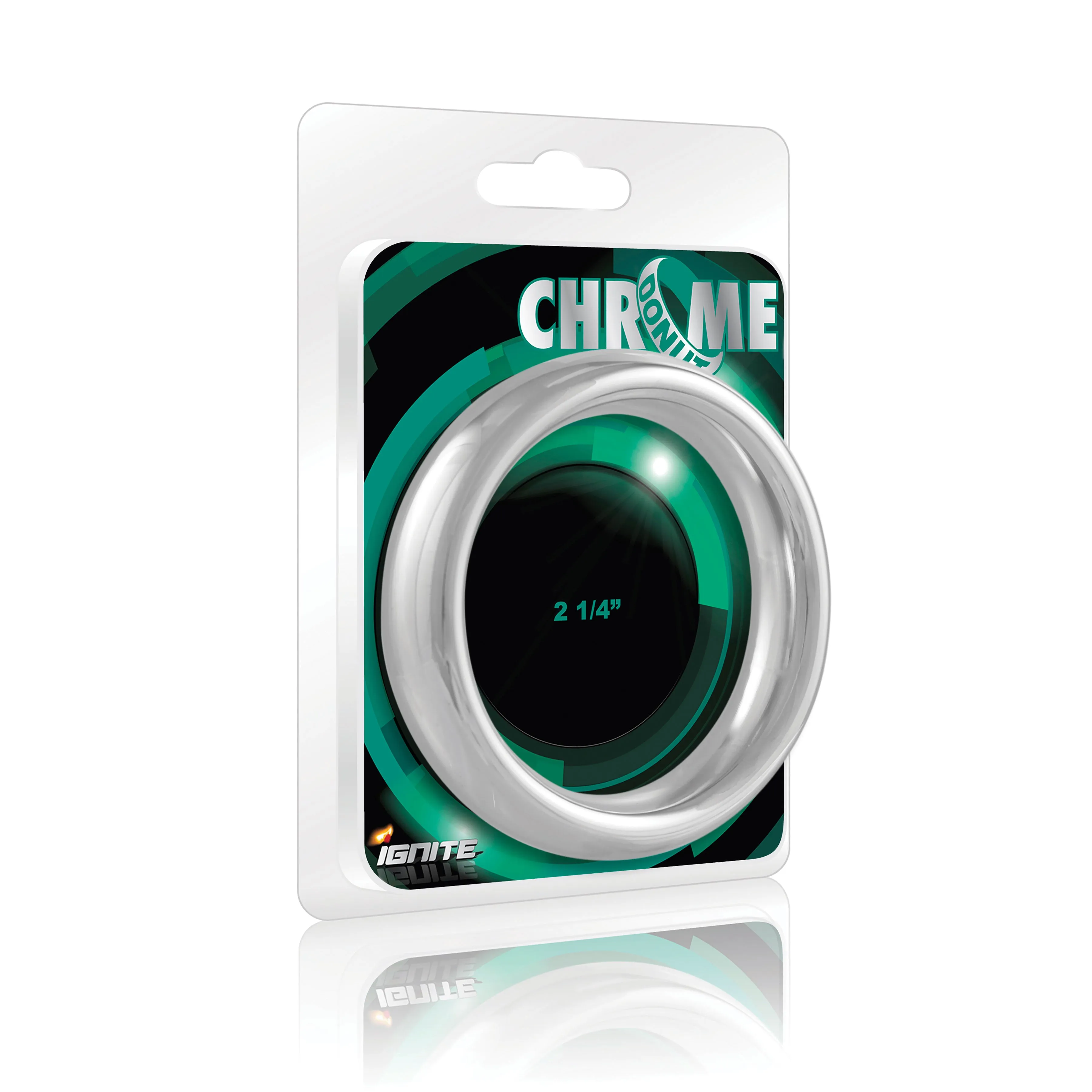 Si-95011 COCK RING - CHROME DONUT (2.25in/57mm)
