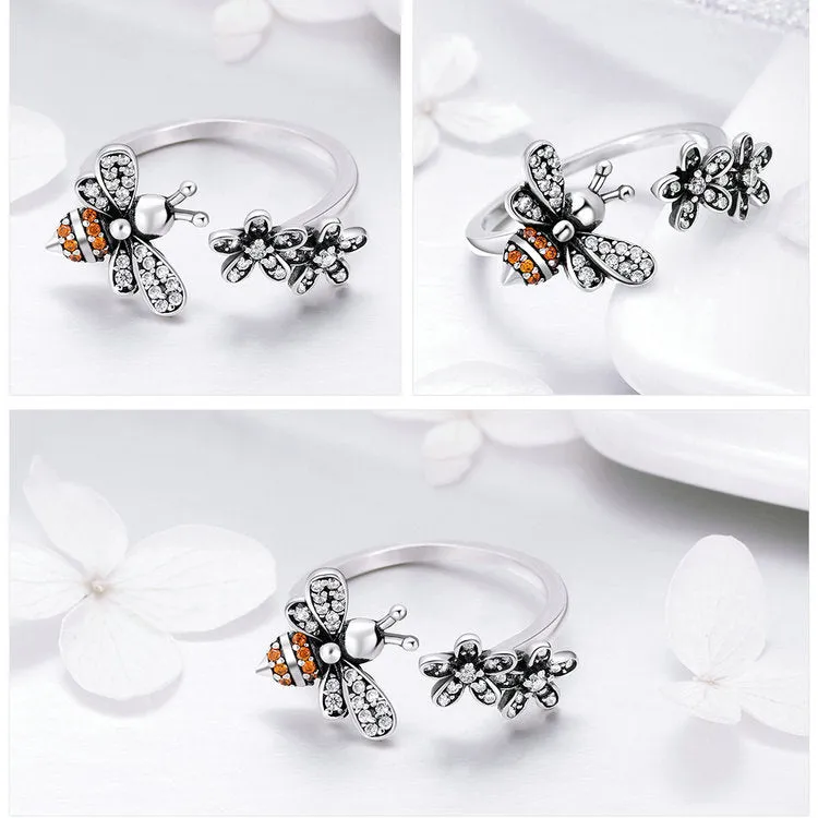 Silver Bee Jewelry Set