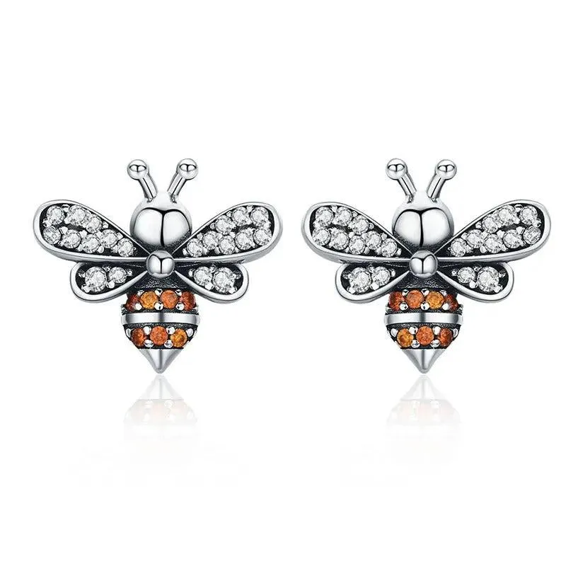 Silver Bee Jewelry Set
