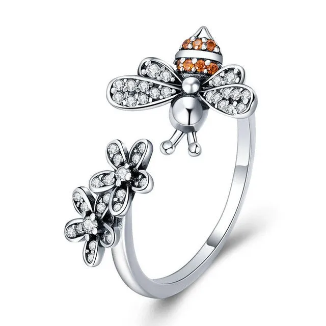 Silver Bee Jewelry Set