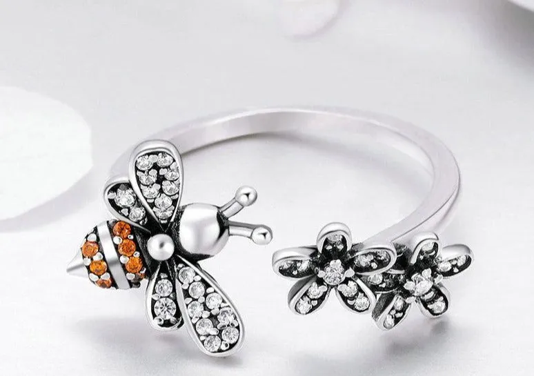 Silver Bee Jewelry Set