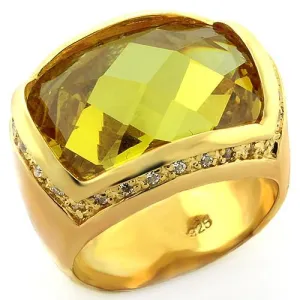 Silver Ring AAA GRD CZ Topaz LOAS819 for Women Style 925
