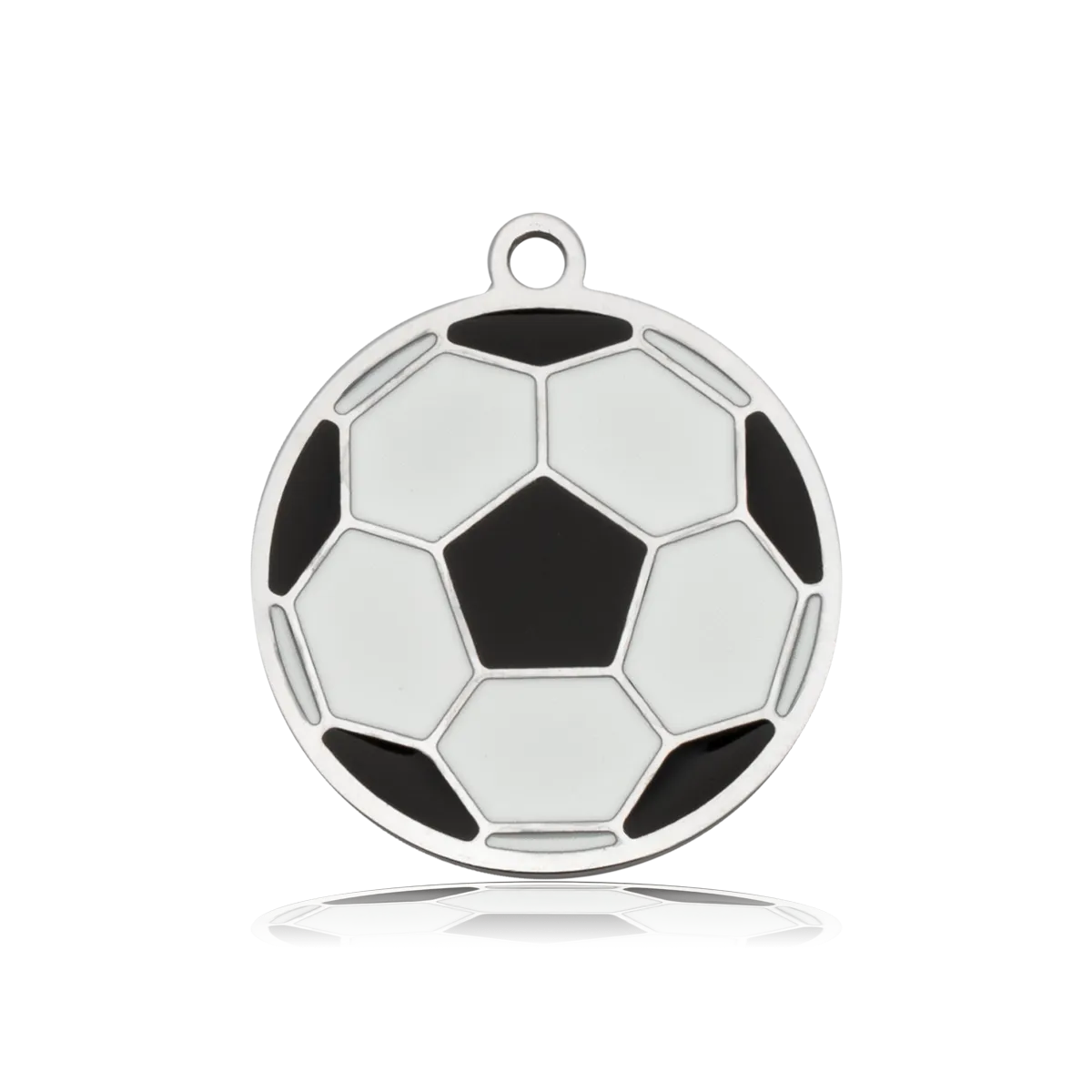 Soccer Charm with Blue Zebra Jade Charity Bracelet