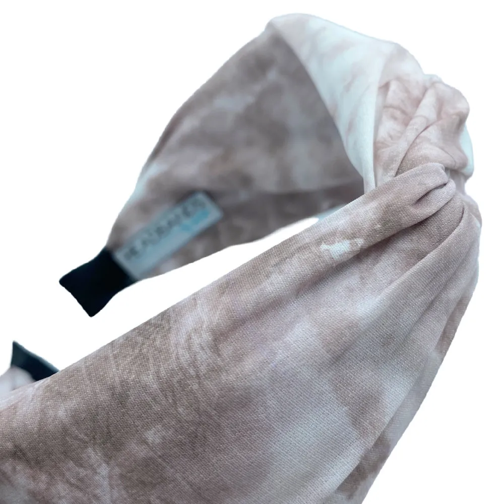 Soft Tie Dye Headband - Taupe