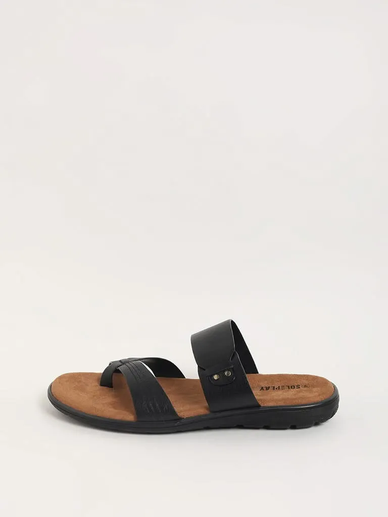 SOLEPLAY Black Strappy Sandals