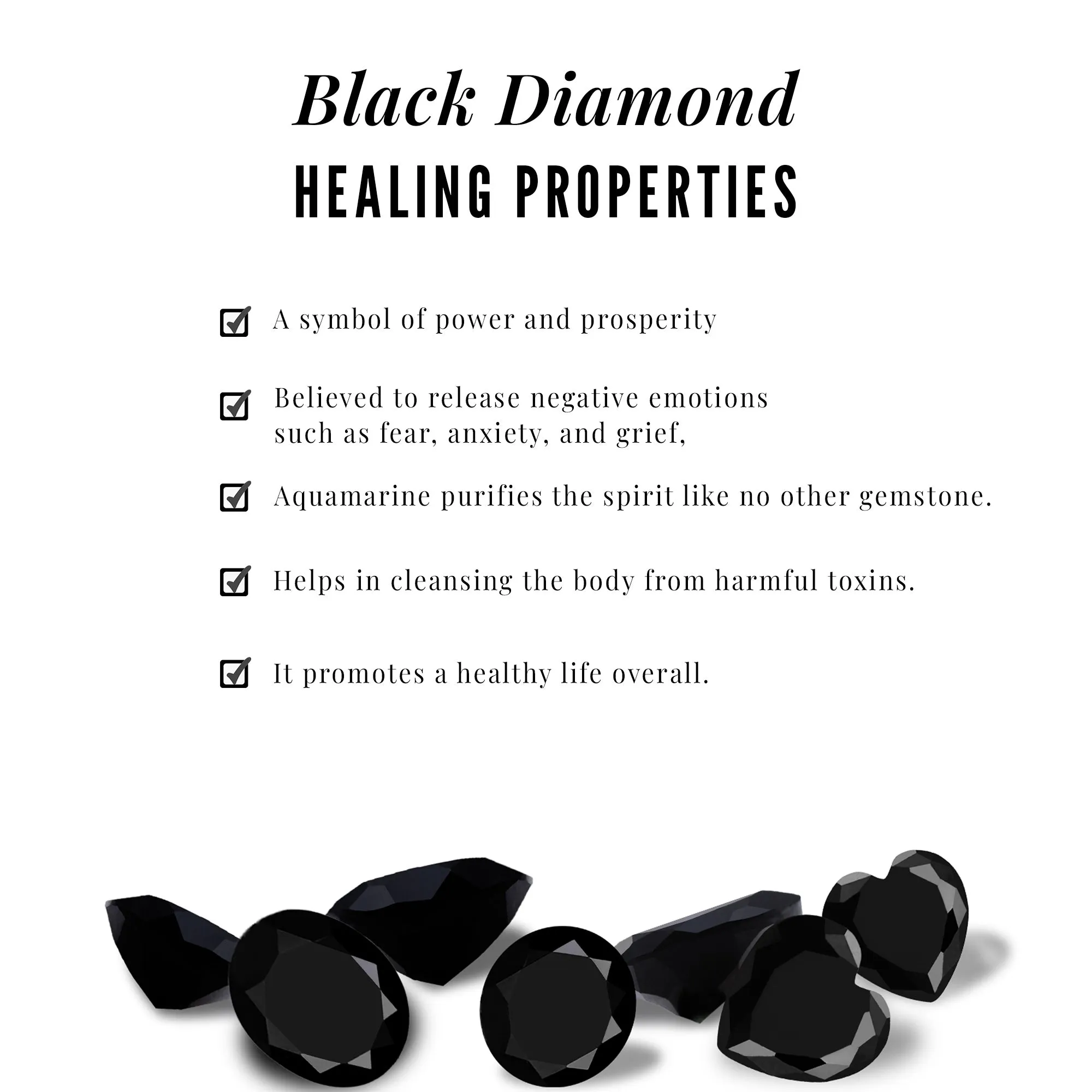 Solitaire Black Diamond and Moissanite Ring Set with Beaded