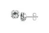 SS 7MM ROUND WHITE TOPAZ STUDS