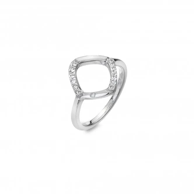 Sterling Silver Behold White Topaz Ring