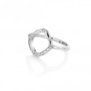 Sterling Silver Behold White Topaz Ring