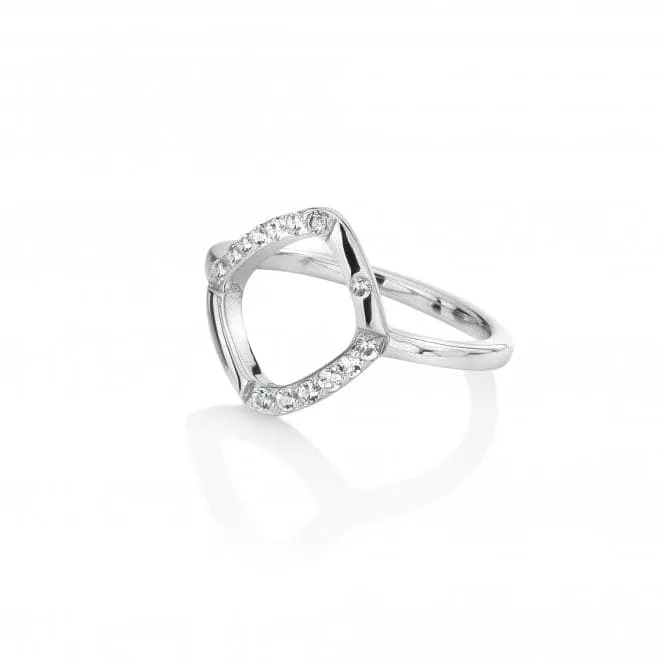 Sterling Silver Behold White Topaz Ring