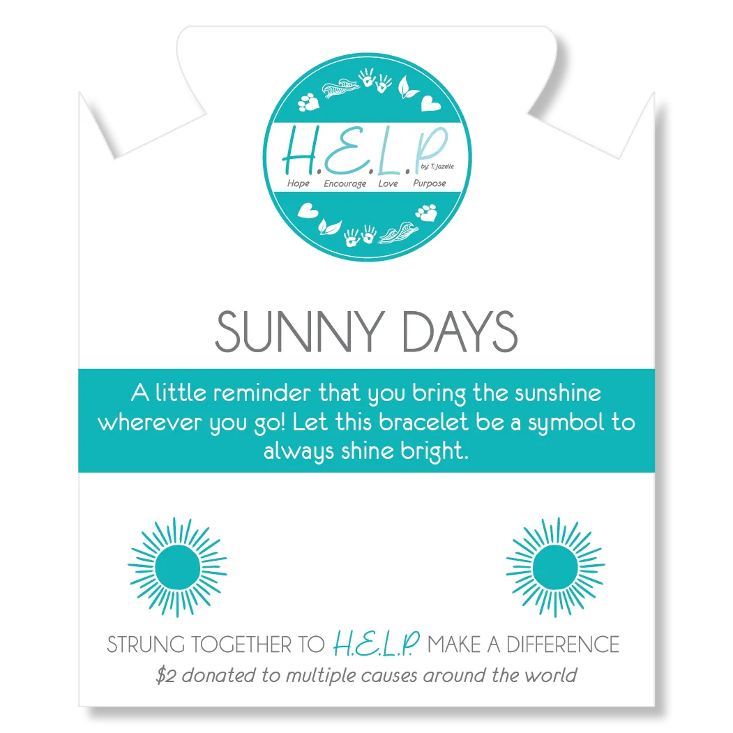 Sunny Days Charm with Lemonade Jade Charity Bracelet