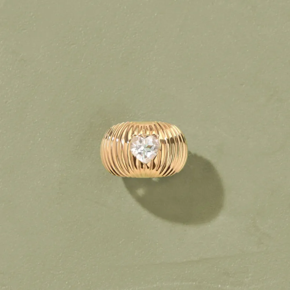 Tityaravy Prema Ring - White Topaz