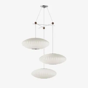 Triple Pear Bubble Pendant Lamp