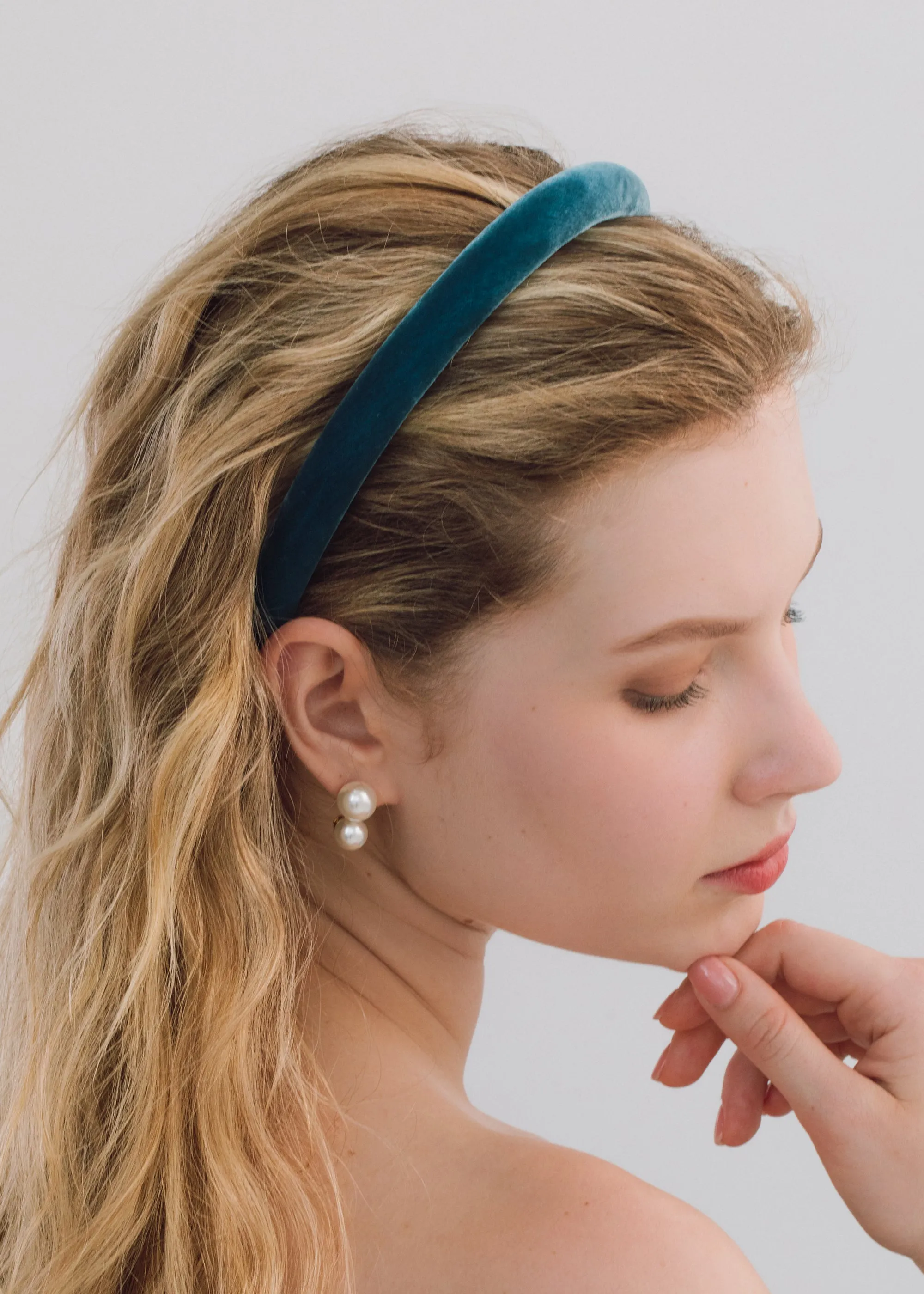 Velvet Tiana Headband -- Azul