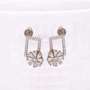 Zircon Stone Square Stud